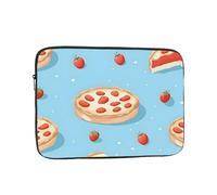 VQUVQV Custodia portatile per computer portatile da 15 pollici, con pizza alla fragola, sottile e leggera, borsa per il trasporto