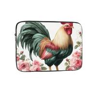 VQUVQV Custodia protettiva per computer portatile, fodera morbida, imbottita, con cerniera, borsa per il trasporto, una bella valigetta sottile e leggera con gallo