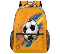 VQUVQV Zaino per donne e uomini, leggero, per la scuola, per computer portatile, casual, per università, lavoro, viaggi, Pallone da calcio nella pittura a olio