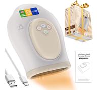 VqVozSua Massaggiatore a mano completo con calore e compressione per artrite e tunnel carpale, massaggio manuale regolabile, temperatura, modelli di compressione, circolazione sanguigna terapia del