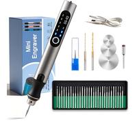 VQVYBXN Penna per incisione ricaricabile USB con 35 bit, mini incisore elettrico per incisione, strumenti rotanti senza fili, per gioielli, pietra, metallo, plastica, legno, resina, modello
