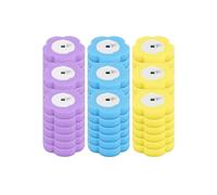 Vqxmhrpw Kit di Spazzole for WC, Set di Spazzole for WC A Parete con 24 Testine di Ricambio, Strumento di Pulizia Efficace for Il Bagno E La Casa(3 Color-72Pcs)