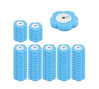 Vqxmhrpw Kit di Spazzole for WC, Set di Spazzole for WC A Parete con 24 Testine di Ricambio, Strumento di Pulizia Efficace for Il Bagno E La Casa(Blue-72Pcs)