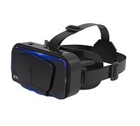 VR Cuffie per realtà virtuale compatibili con smartphone per film regalo, 3D VR Headset casco lenti per telefono per bambini e adulti morbido e confortevole distanza regolabile (nero)