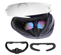VR Face Pad per PlayStation VR2, Interfaccia Facciale Fitness PSVR2, Cuscinetto Sostitutivo, Copertura in Pelle con Fori Traspiranti, Anti-Appannamento e Resistente al Sudore - Accessori
