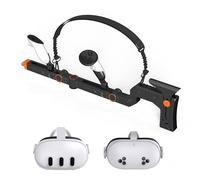 VR Gun Stock for Meta Quest 3/3S, 3-in-1 Magnetic Controller Grip Accessory for Oculus Quest 3/3S, Providing Realistic Experience for Shooting Game
