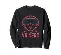 VR Nerd Futuristico Tech Design Felpa