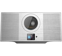 VR-Radio Stereo compatto in alluminio con Internet Radio, DAB+, CD, Bluetooth e USB, 60 W, argento