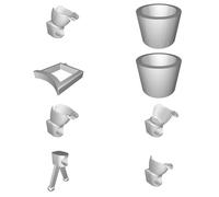 VR Rifle Stock Mount for Oculus Quest 1 & 2 Controllers - Gaming Kit