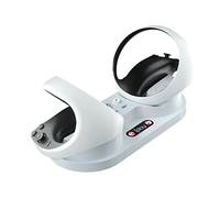 VR2 Caricatore doppio controller, supporto per stazione di ricarica PS5 VR2 con indicatore LED, caricabatterie Tpye C per dock di ricarica con maniglia PSVR2 Accessori VR