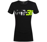 Vr46 donna Joan MIR T-shirt maglietta a maniche corte, nero, XS