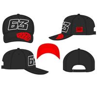 VR46 PECCO BAGNAIA, cap,Uomo,Dark Grey,