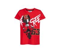 VR46 T-Shirt 63 Pecco Bagnaia Ducati Corsica Bambino Moto GP Ufficiale Rosso, rosso, 4-5 Anni