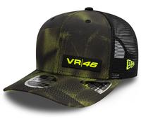 Vr46 Valentino Rossi New Era 9FIFTY Stretch Snap Cap AOP Halftone Trucker Hat