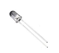 Vrabocry 100 pezzi 3 mm 5 mm candela toppe bianco rosso verde blu giallo sfarfallio LED luci chiare lente rotonda emettente luce diodo lampada lampadina (5 mm sfarfallio bianco)