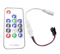 Vrabocry DC5 - 24 V 4 Pin LED Pixel Strisce Light Controller Mini 14Key DIY DC RF, effetto remoto senza fili per WS2813 WS2815 strisce personalizzabili