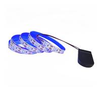Vrabocry DC5V alimentato a batteria da pulsante 1M striscia LED blu 3528 60LED flessibile nastro LED per retroilluminazione TV, luce notturna per armadio, IP20 non impermeabile, cordino per