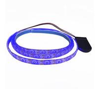 Vrabocry DC5V alimentato a batteria da pulsante 2M striscia LED blu 3528 60LED flessibile nastro LED per retroilluminazione TV, luce notturna per armadio, decorazione per la casa, impermeabile IP65