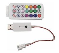 Vrabocry SP620E Bluetooth USB Mini Controller per WS2812B WS2811 SM16703 UCS1903 LED Modulo Pixel Strip DC5V Sync Microfono incorporato Musica/Timer/Gruppo/Telecomando APP/IR