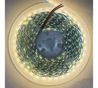 Vrabocry Striscia LED da 12 V, larghezza 5 mm, luce bianca calda, 3000 K, 5 m, 2835, IP20, 120 LED/M, totale 600 LED, per camera da letto, cucina