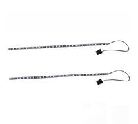 Vrabocry Striscia LED gialla per computer, attacco Molex, 2 pezzi, 50 cm, per set di illuminazione per PC