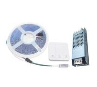 Vrabocry WS2811 2835 120 LED/m Acqua corrente Corse di cavalli fluenti, la striscia LED Pixel Band DC24 V flessibile bianco fresco + controller wireless + potenza caccia (set da 5 m, bianco naturale)