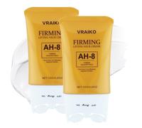 VRAIKO AH-8 Neck Firming Cream, 2 in 1 Gua Sha Neck Cream Roller con AH8 & Ceramide NP, Nourish Hydrate Double Chin for Face Lift, Jawline & Sagging Skin