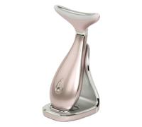 VRAIKO Lily - Massaggiatore viso per il collo, per ringiovanire la pelle, 3 in 1, strumento per spa facciale, sollevamento, tonificazione e rassodamento per un aspetto radioso (oro rosa)