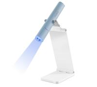 VRAIKO Minicicure, lampada UV portatile per unghie in gel, lampada UV portatile con supporto, mini lampada LED ricaricabile per asciugatura rapida (Blu)