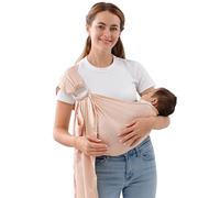 vrbabies Marsupio a fascia per neonati, leggero e traspirante, per estate, nuoto, piscina, spiaggia, petto anteriore rosa (da 10 a 13,6 kg)