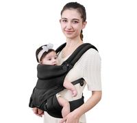 vrbabies Marsupio per neonati e bambini, con morbido supporto regolabile per testa e collo e rete traspirante 3D Air