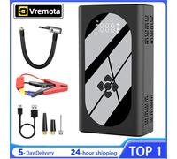 Vremota 3000A Avviamento di emergenza per auto Pompa d'aria Compressore d'aria multifunzione Accumulatori e caricabatterie di riserva Batteria per auto Avviamento Avviamento Gonfiatore per pneumatici