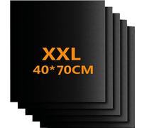 Vrent BBQ Griglia Tappetini Barbecue 40x70 cm Set 5Pz Stuoie Barbecue Antiaderente Riutilizzabili Senza-PFOA Resistente al Calore per Griglia a Carbone Gas We-BER 1