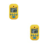 vreplrse 2 Set di Mini LCD Clip-on Digital Metronome Waist Book Tuner Pratico Tune Music Instrument Recorder Chitarra Basso Giallo, Giallo 2Insieme