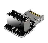 vreplrse Adattatore per connettore USB a 90 gradi di tipo E, parti convertitore di sterzo USB 1, accessori elettronici, pratico e facile da usare, gomito sterzo a 90 gradi con interfaccia tipo E.