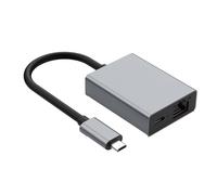 vreplrse Adattatore USB a Ethernet Plug And Play offre supporto con adattatore multi splitter per la ricarica e l'accesso alla rete Hub Gigabit Ethernet con porta di ricarica