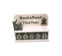 vreplrse Cartello per bancone con libri letti per l'anno Decorazioni per biblioteche rinvigorenti combinate con il bancone per l'anno dei libri letti per una , bianco