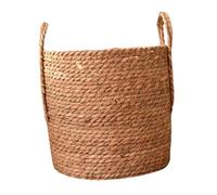 vreplrse Cesto portafiori Multiuso per la casa, la Camera da Letto, Elegante Soluzione di stoccaggio per Piante e Piccoli Oggetti, Cesto portafiori Intrecciato per Balcone, Marrone, Medio