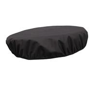 vreplrse Copertura antincendio resistente, protezione nera per tavolo da fuoco da esterno, impermeabile, resistente agli strappi, protezione per ciotola rotonda, copertura completa, agli strappi,