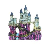 vreplrse Decorazioni colorate per acquario a forma di castello per gamberetti, non rappresentano un pericolo per gli animali acquatici né hanno alcun impatto, RQ.139B
