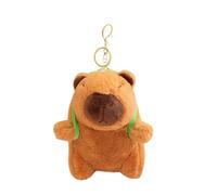 vreplrse E soddisfa gli interessi degli amanti degli animali di simulazione. Morbido portachiavi di peluche Capibara con ciondolo per borsa per fan Capibara e amanti animali. Decorazioni portachiavi