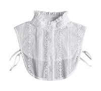 vreplrse Elegante colletto finto staccabile per donna, elegante accessorio per camicia in cotone, chic e comodo, indispensabile per tutte le selezioni del guardaroba. colletto finto staccabile morbido