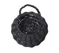 vreplrse Elegante fioriera sospesa in Vimini per Prato e Patio, Soluzione Moderna per l'esposizione di Piante, Vaso di Fiori in Vimini Intrecciato Decorativo davanzale, Contenitore per Piante Cactus,