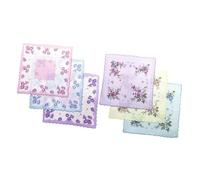 vreplrse Fazzoletto a forma di fiore, asciugamano, quadrato, pratico, versatile, in morbido cotone, per ragazze di tutti i giorni, bandana, fazzoletti da festa, cena alla moda