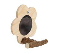 vreplrse Giocattolo interattivo per pappagalli, specchio per uccelli, trespolo con specchio, allevia la noia e soddisfa la curiosità degli uccelli. Trespolo con giocattolo interattivo.