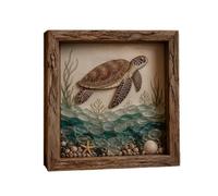 vreplrse Kit per la realizzazione di calchi di tartarughe decorative,4 | tema costiero, per adulti.