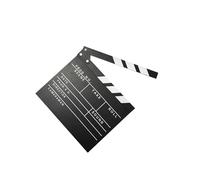 vreplrse Lavagna per ciak da regista, struttura durevole, facile da usare per produzioni televisive, non sbiadisce facilmente, facile da scrivere e da pulire.