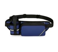 vreplrse Marsupio Oxford impermeabile con porta borraccia, per chi corre e resta in sella. Tessuto Oxford. Comodo per i corridori, blu