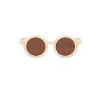 vreplrse Occhiali da sole rotondi per bambini Occhiali per bebè Protezione per il viso che indossa il beige, Beige