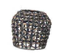 vreplrse Paralume in tessuto stile vintage, paralume a forma di lanterna, aggiunge un'eleganza chic a qualsiasi stanza, regalo per i propri cari, lampadario con in tessuto fatto mano.